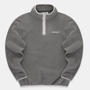 Suspicious Antwerp • The Smiley Half Snap Polar Fleece Pullover Sweater